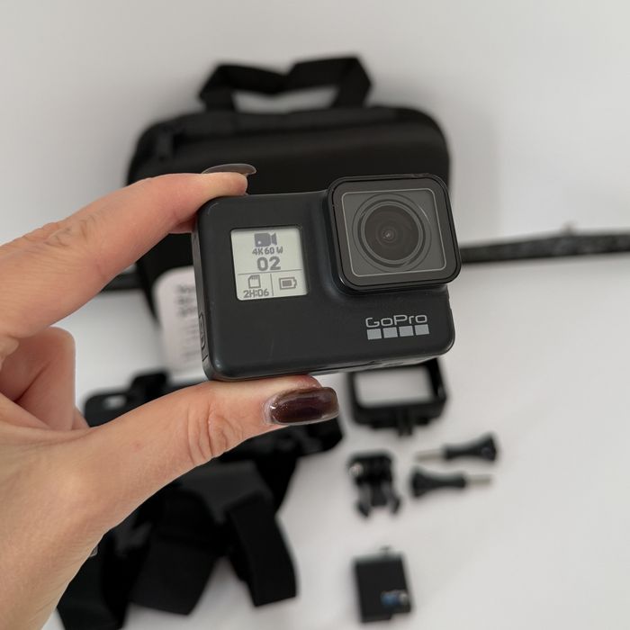 Екшн камера GoPro hero 7 Black з комплектом аксесуарів гоупро фото відео 4K 60fps стабілізація HyperSmooth