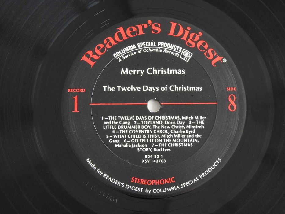 Various ‎Merry Christmas LP 1969 4 пластинки USA рождественская музыка
