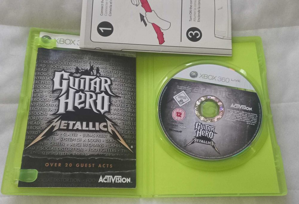Guitar Hero: Metallica (Microsoft Xbox 360) Completo com Manual (Testado)
