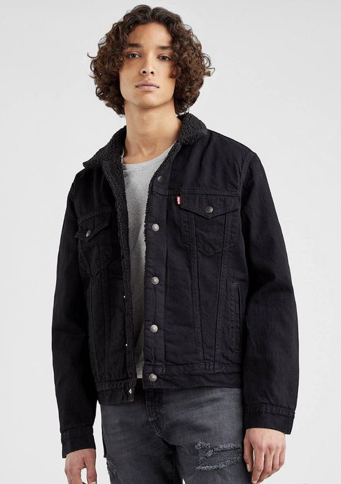 Куртка джинсова Levis sherpa premium оригінал, розмір L
