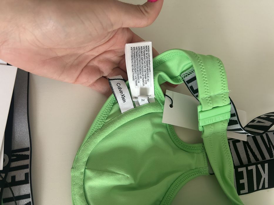 Oryginalny strój kąpielowy Calvin Klein bikini neon