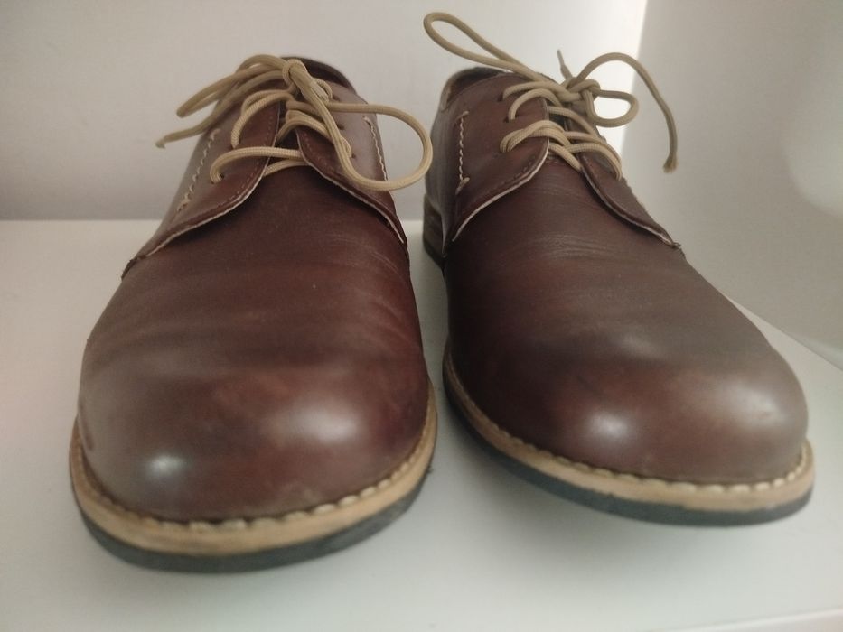 Brązowe buty damskie, półbuty, pantofle, trzewiki, rozmiar 41
