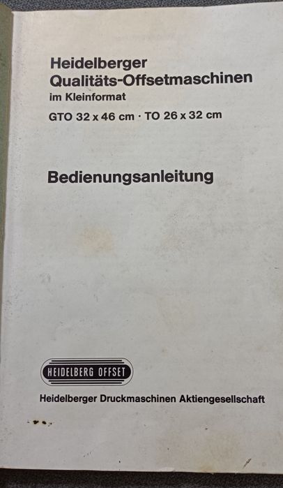 Manual Heidelberg Offset GTO64741241717377120
