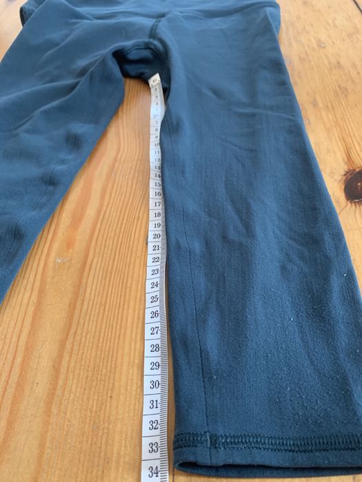 Lululemon ciemnozielone leginsy za kolano XS S