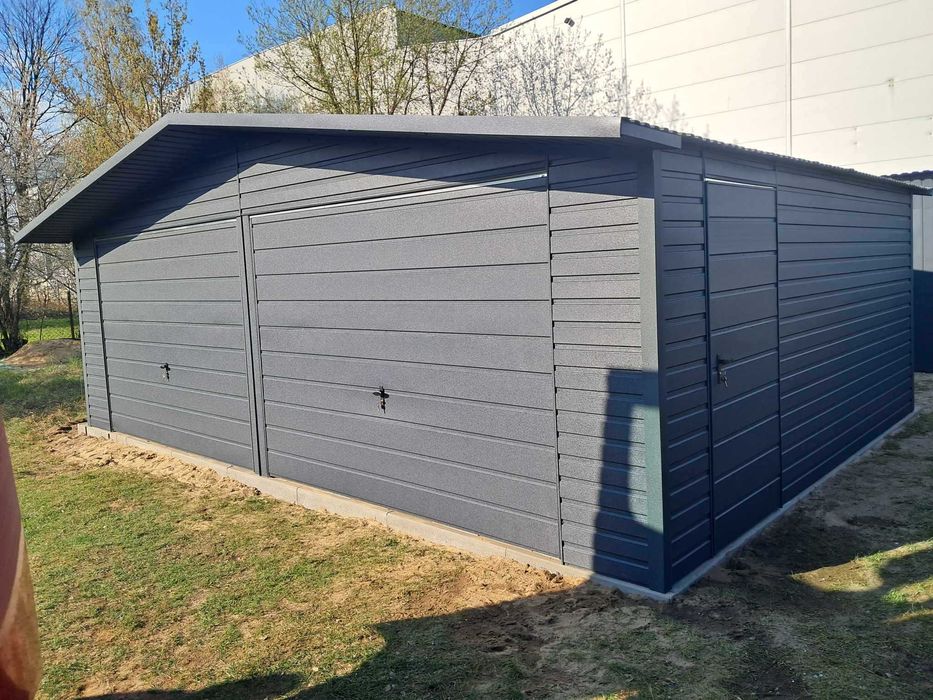 Garaż blaszany 7x5 schowek narzędziowy Producent SZYBKA REALIZACJA