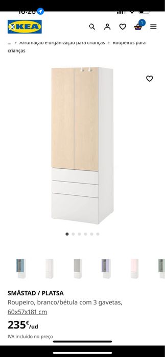 Roupeiro de crianca IKEA