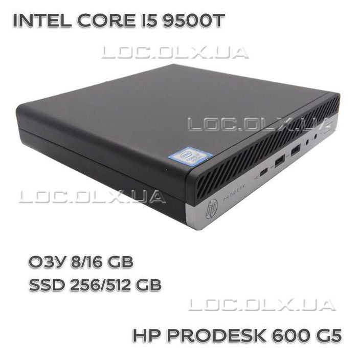 HP ProDesk 600 G5 i5-9500T 8/256GB DisplayPort DP-HDMI WiFi+BT (1718)