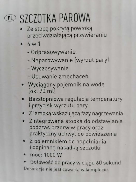 Szczotka parowa - SilverCrest