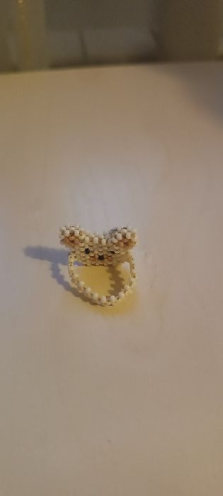 Кільце з бісеру “Милий звірятко”