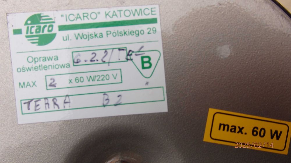 Lampa stojąca oświetleniowa 2-u żarówkowa (2x60W)