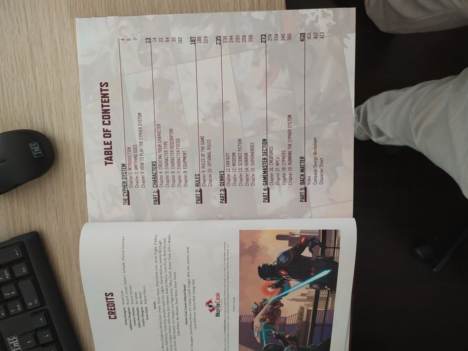Livro RPG cypher system Rulebook