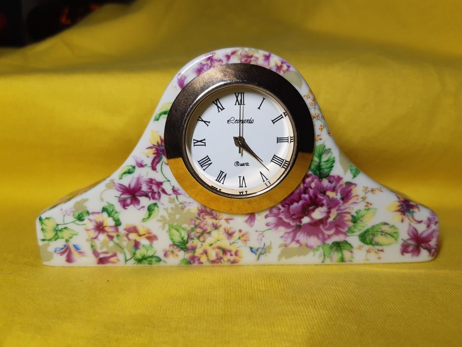 Zegarek kominkowy ceramiczny  Leonardo