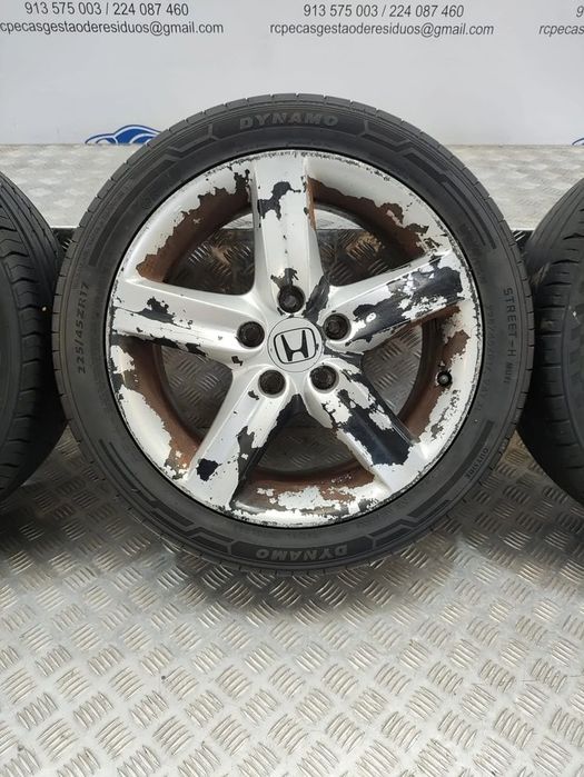 Conjunto Jantes 17 Originais Honda Civic 8 VIII FK 7J ET55 5x114,3J