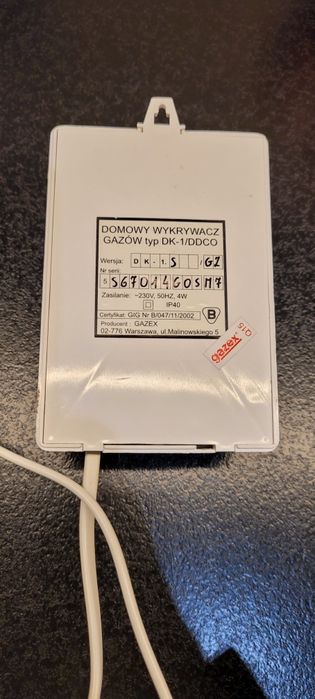 Czujnik detektor gazu ziemnego Gazex