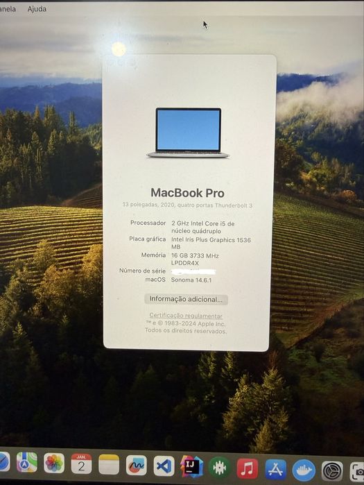 MacBook Pro 13” 2020 como novo