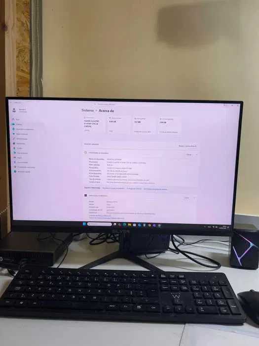 PC HP ProDesk 600 G1 + Monitor Silver com garantia mais de 2 anos