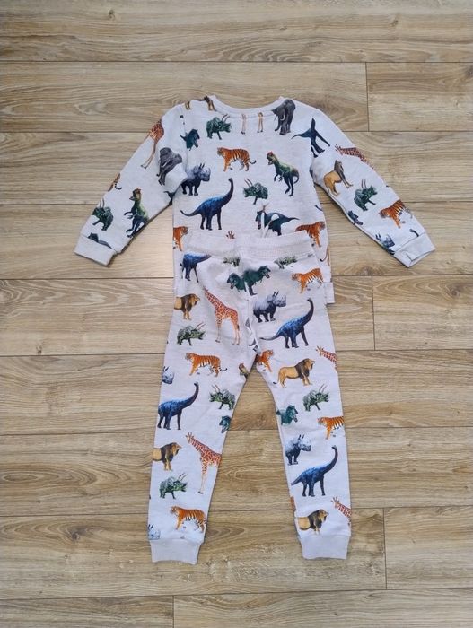 Komplet dres 110/116 HM dinozaury zwierzęta