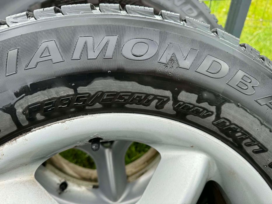 Komplet felg aluminiowych z oponami 17 bmw