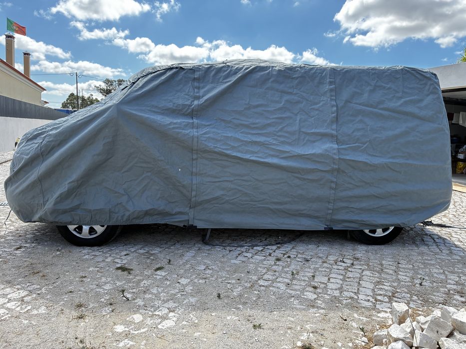 Capa de luxo respirável para carrinha VW T4 (1990–2003), T5 (2003–2015) e T6 com distância entre eixos curta