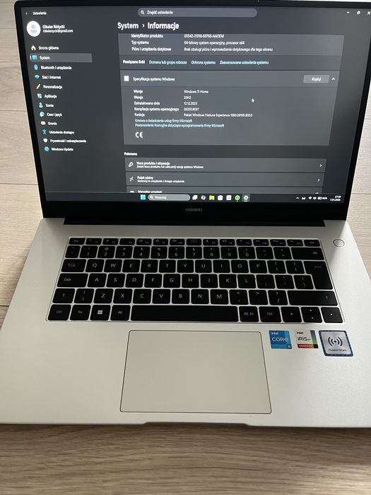 Huawei matebook d15 2022