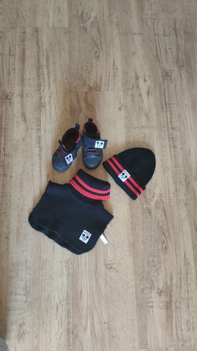 Zestaw komin czapka buty myszka miki