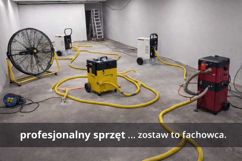 OSUSZANIE / OZONOWANIE budynków po zalaniu posadzek tynków lokalizacja