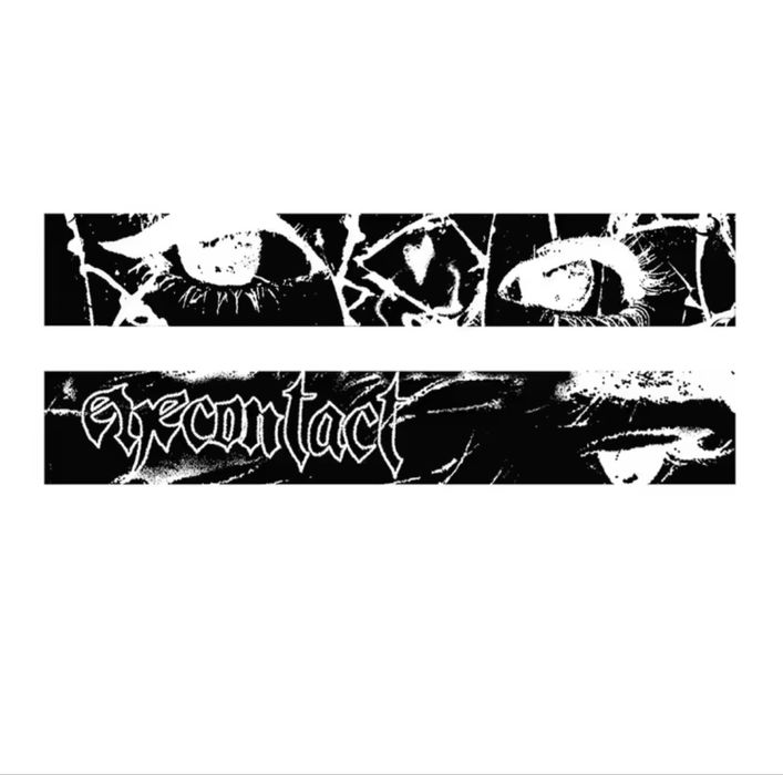 Шарф черно-белый zxc ghoul style cursed