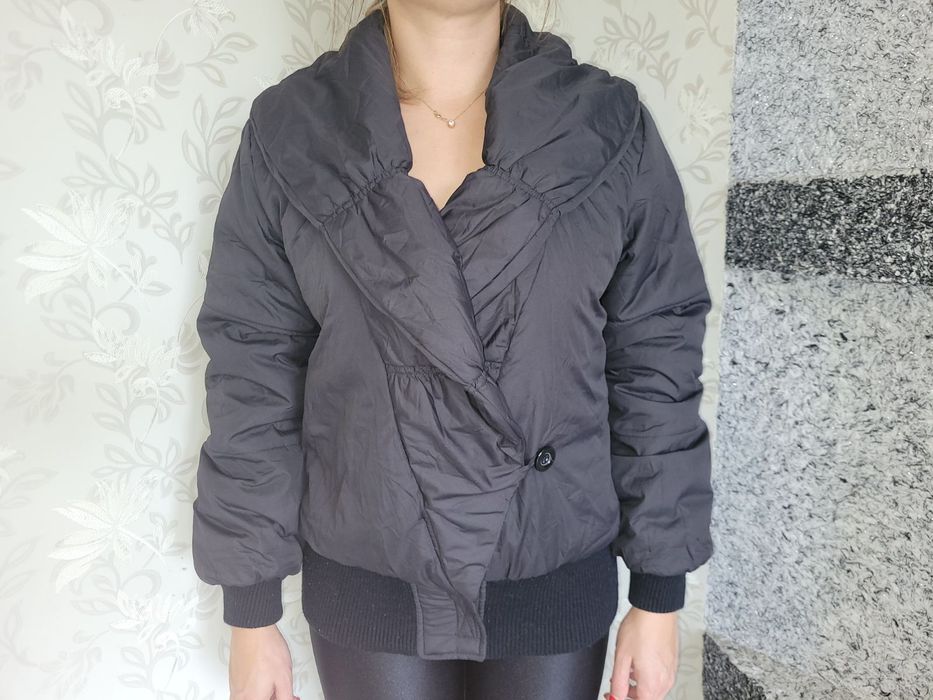 Куртка осень/весна черная короткая