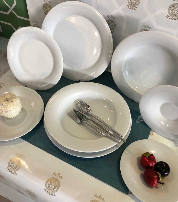 conjunto pratos de mesa em porcelana premium da rosenthal "yono weiss"