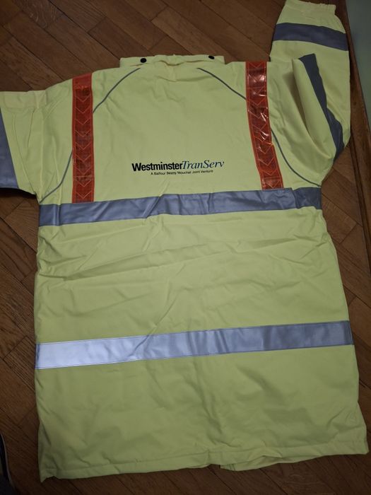 Плащ - куртка подовжена сигнальна / світловідбиваюча KEEP SAFE, L, дві XL, дві XXL