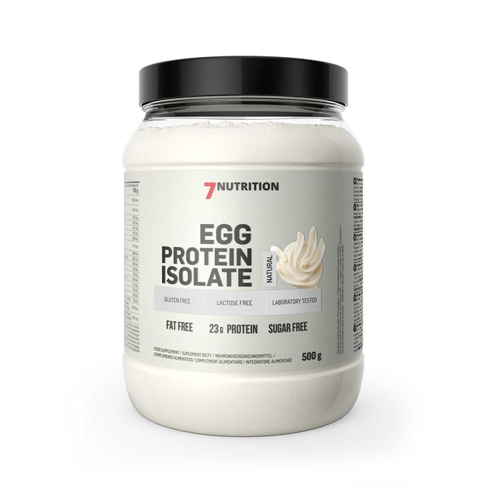 7Nutrition Izolat Białka JAJ GRATIS Shaker Białko Bez Cukru Laktozy Glutenu