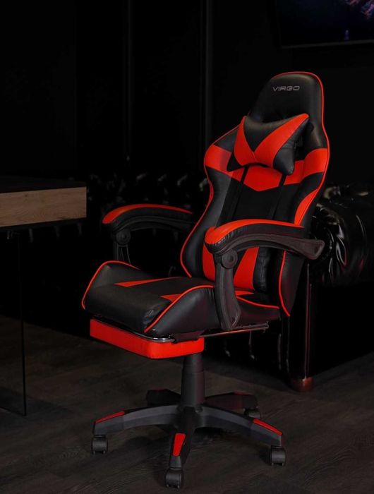 Крісло геймерське Virgo Vecotti GT Чоро-червоне