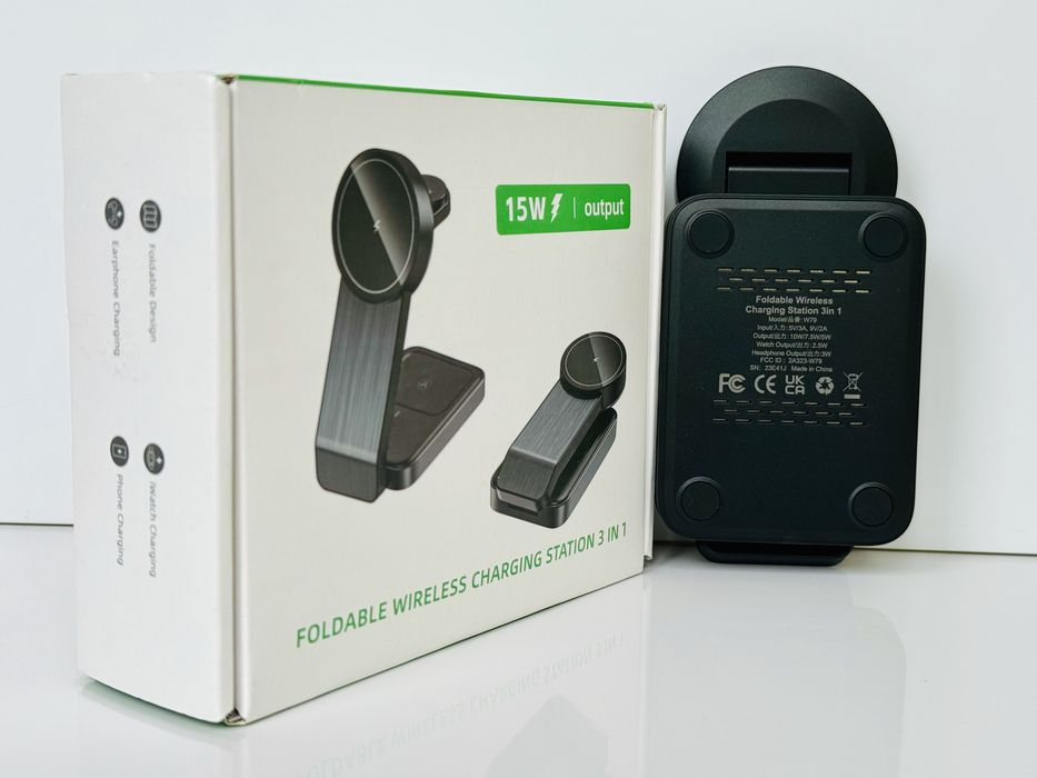 Магнітна бездротова зарядка зарядний пристрій адаптер станція