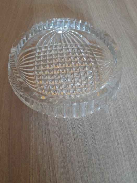 Kryształowa popielniczka z PRL