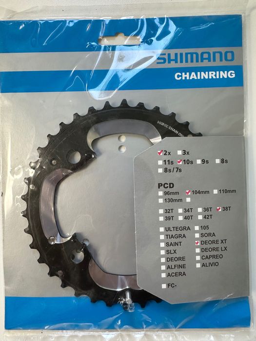 Shimano XT FC-M785 38T zębatka 38/26 2x10