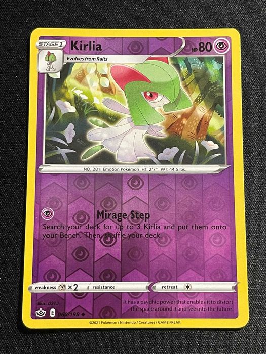 Carta Pokémon Kirlia 60/198 Chilling Reign