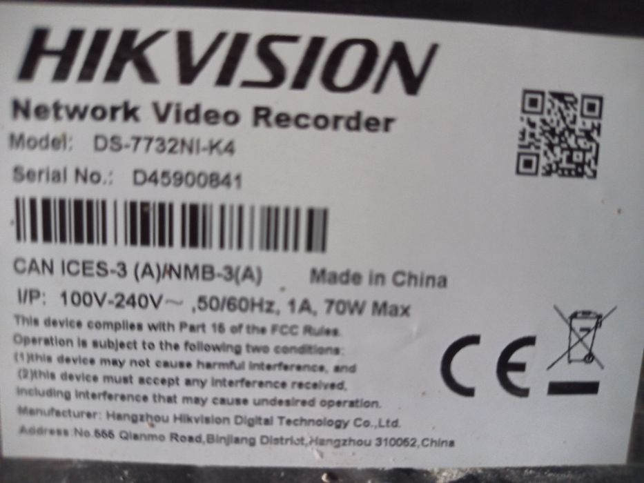 Rejestrator Hikvision 32 kanałowy DS 7732ni-k4