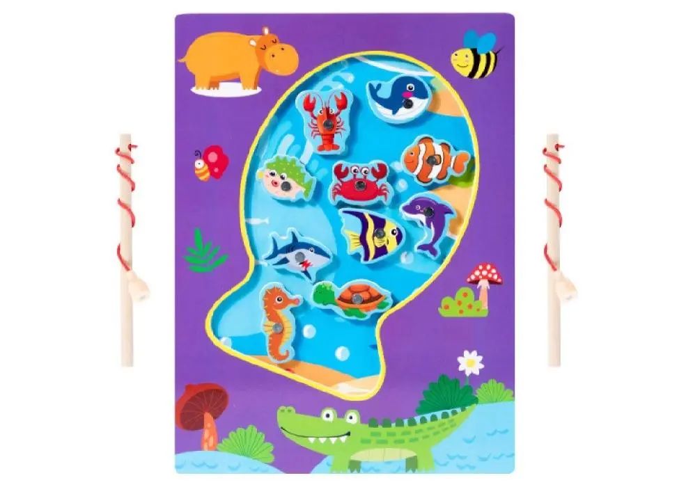 Drewniana gra łowienie rybek na magnes. Pro Kids