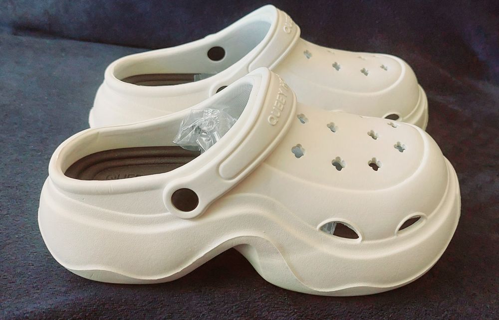 Crocs Сабо Платформа жіночі білі