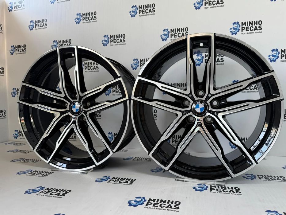 Jantes Look BMW 810M em 19 (5x112) Preto Polido