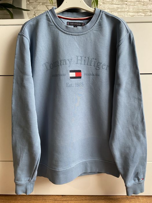 Bluza bawelniana Tommy Hilfiger Denim niebieska