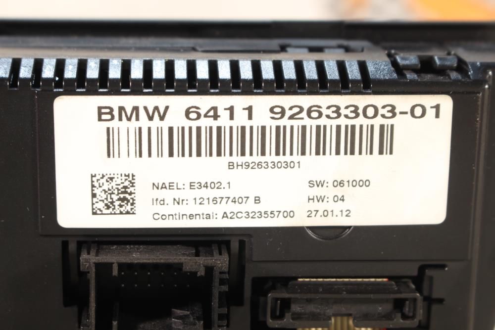 Comando chauffage / sofagem BMW 1 (E87)