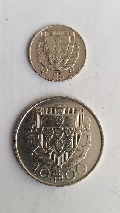 Moedas prata caravelas 1937 e 1942