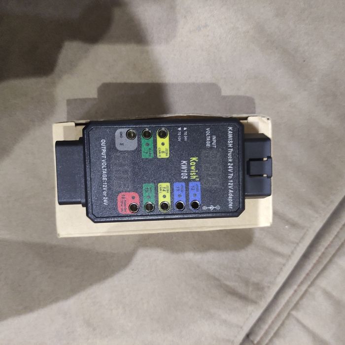 Kw105 адаптер для грузовиков с 24 в на 12 в для x431, преобразовать на