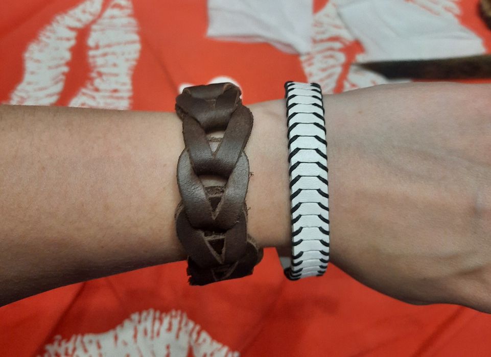 Браслети шкіра, метал