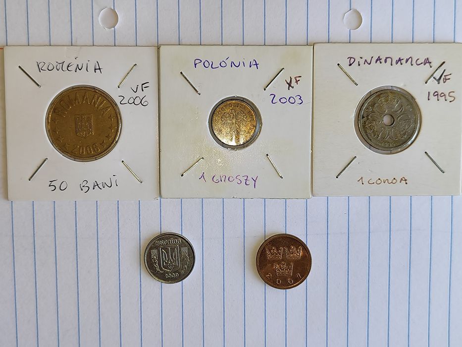 Lote de moedas de vários países - são 51 moedas