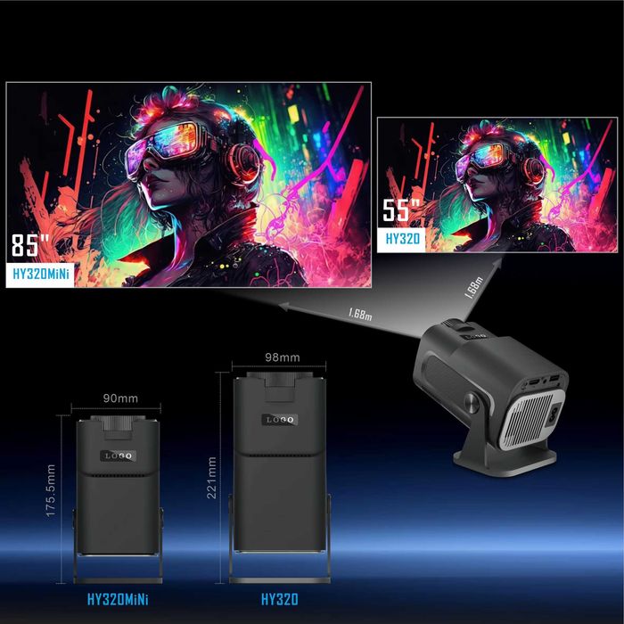 Смарт проектор Magcubic HY320 mini 720P 1/8 Гб 300 ANSI Android 11