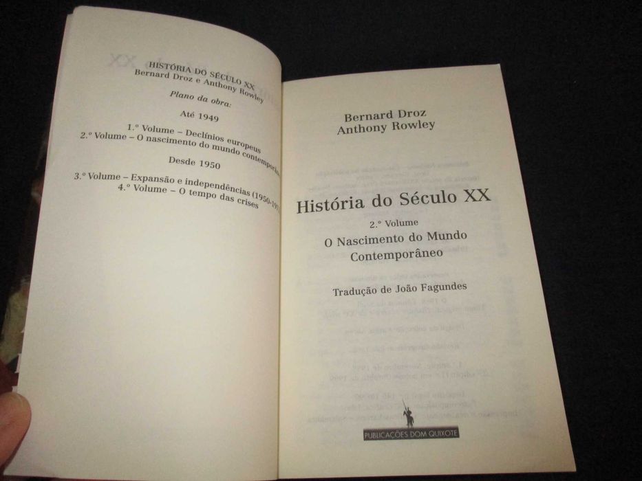 Livros História do Século XX volume 1 e 2 Bernard Droz Anthony Rowley