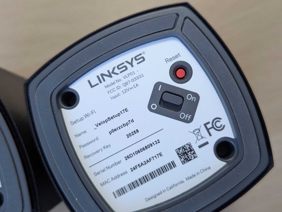 2 роутера Linksys Velop WHW01(VLP01) Mesh CISCO WiFi гиг USA