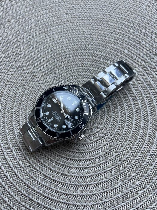 Zegarek czarno/srebrny, nowy